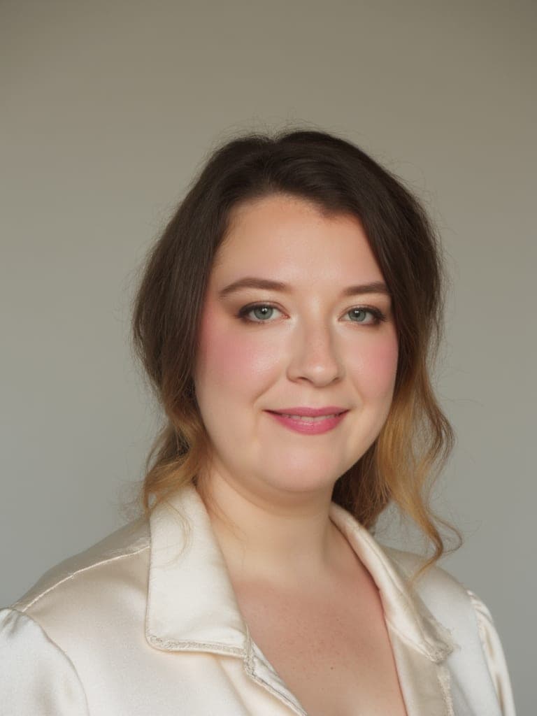 Editorial beauty portrait from a generated portfolio